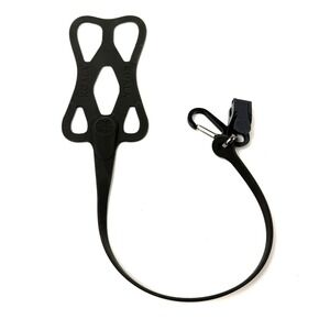 Hangtime Koala Phone Holder Stretchy Harness w/ Tether Clamp Carabiner Black